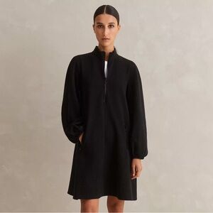 ME+EM Sporty Jacquard Zip Up Swing Dress
Jacquard Ponte Jersey Black Dress